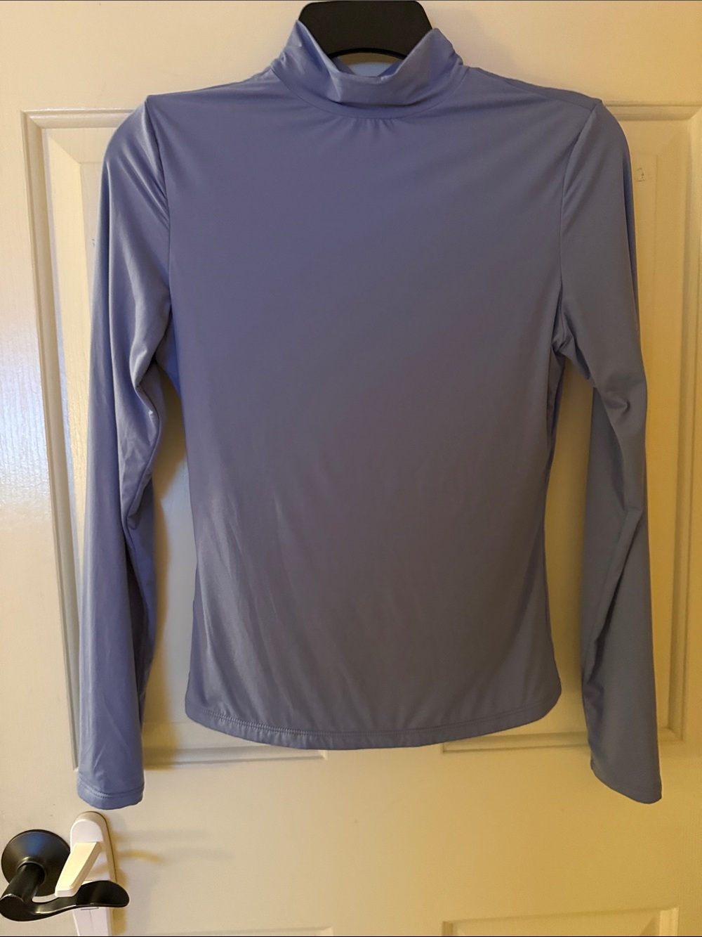 ReoRia Dusty Lavender Mock Neck Long Sleeve Top